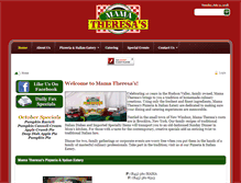 Tablet Screenshot of mama-theresas.com